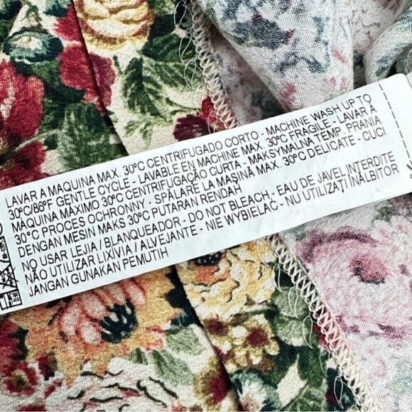 Zara Floral Lace Trim Slip Tank Dress Small - Picture 7 of 9